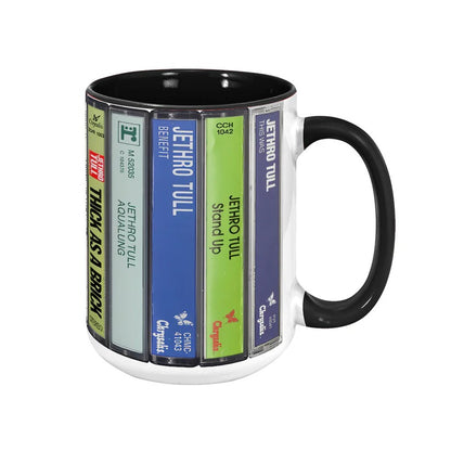 Jethro Tull Albums Cassette Retro Collection Accent Mug