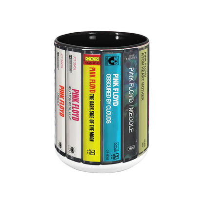 Pink Floyd Albums Cassette Retro Collection Accent Mug