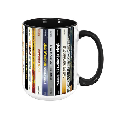 Bruce Springsteen CD Albums Collection Accent Mug