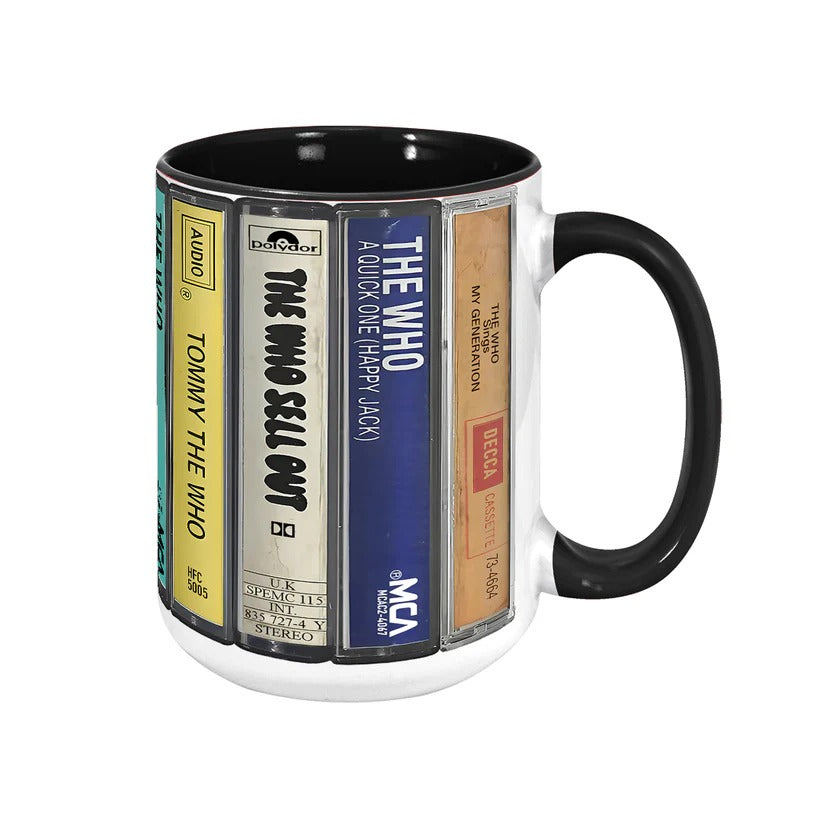 The Who Albums Retro Cassette Collection Accent Mug
