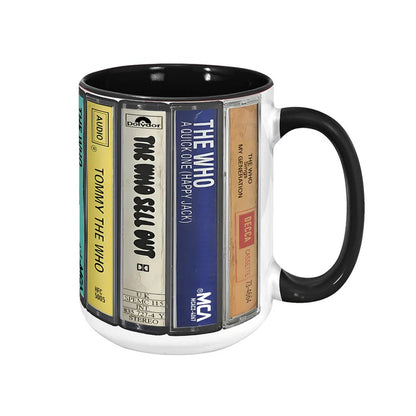 The Who Albums Retro Cassette Collection Accent Mug