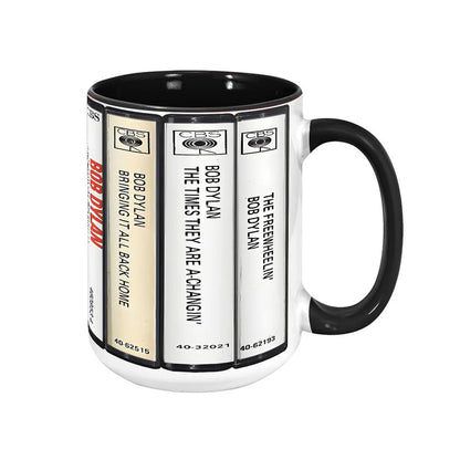 Bob Dylan Cassette Retro Collection Accent Mug