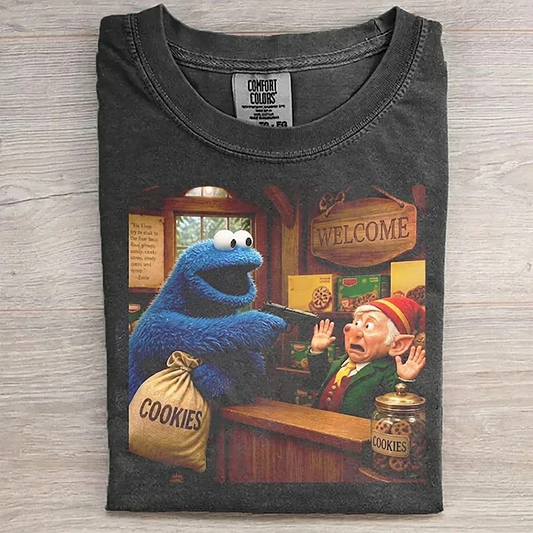 Robbing The Cookies Funny Tee