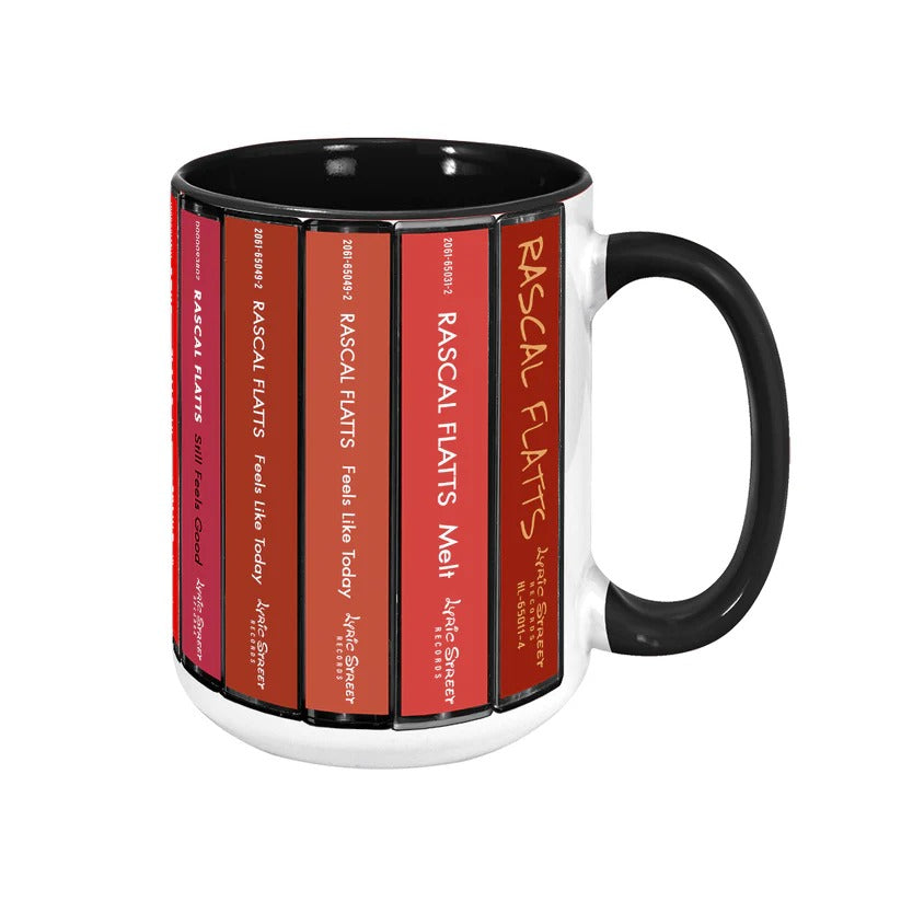 Rascal Flatts Albums Cassette Collection Retro Accent Mug