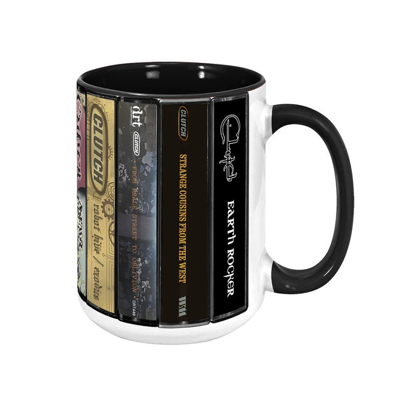 Clutch Albums Cassette Collection Retro Accent Mug