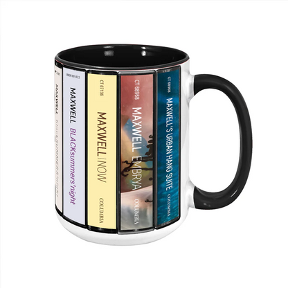 Maxwell Albums Cassette Collection Retro Accent Mug