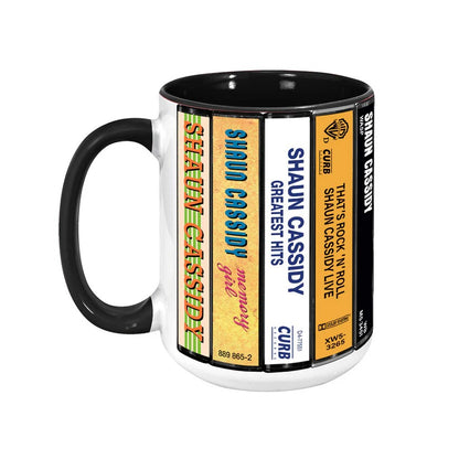 Shaun Cassidy Albums Cassette Collection Retro Accent Mug