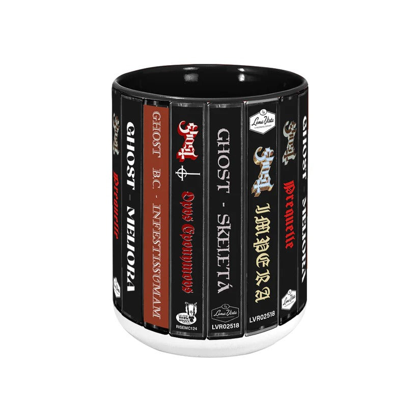 Ghost Albums Cassette Collection Retro Accent Mug