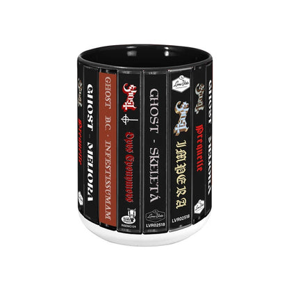 Ghost Albums Cassette Collection Retro Accent Mug
