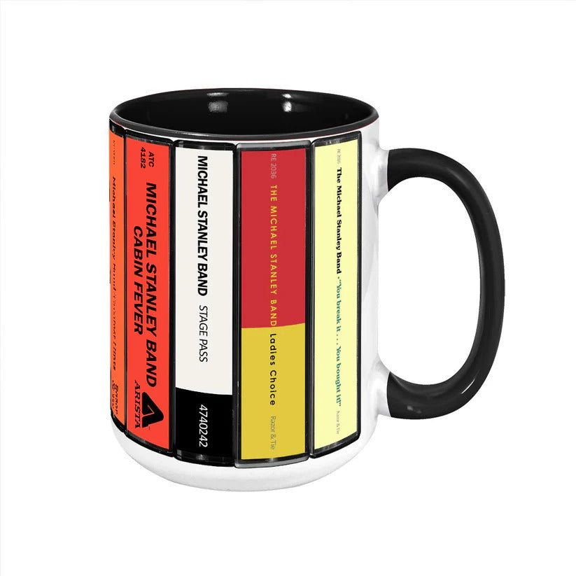 Michael Stanley Band Albums Cassette Collection Retro Accent Mug