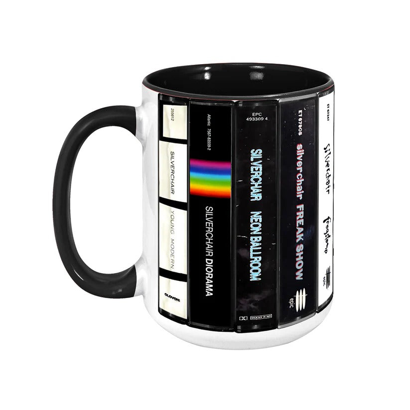 Silverchair Albums Cassette Collection Retro Accent Mug