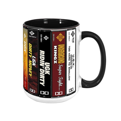 UGK Albums Cassette Collection Retro Accent Mug