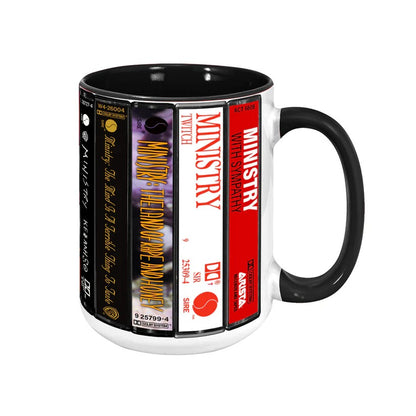 Ministry Albums Cassette Retro Collection Accent Mug