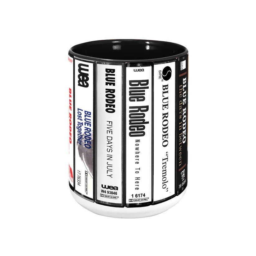 Blue Rodeo Albums Cassette Collection Retro Accent Mug