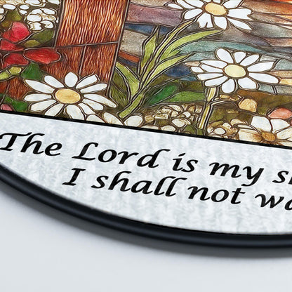 Christian Cross Suncatcher, Christian Stained Glass