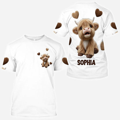 Highland Cow - Personalized All Over Print Shirt