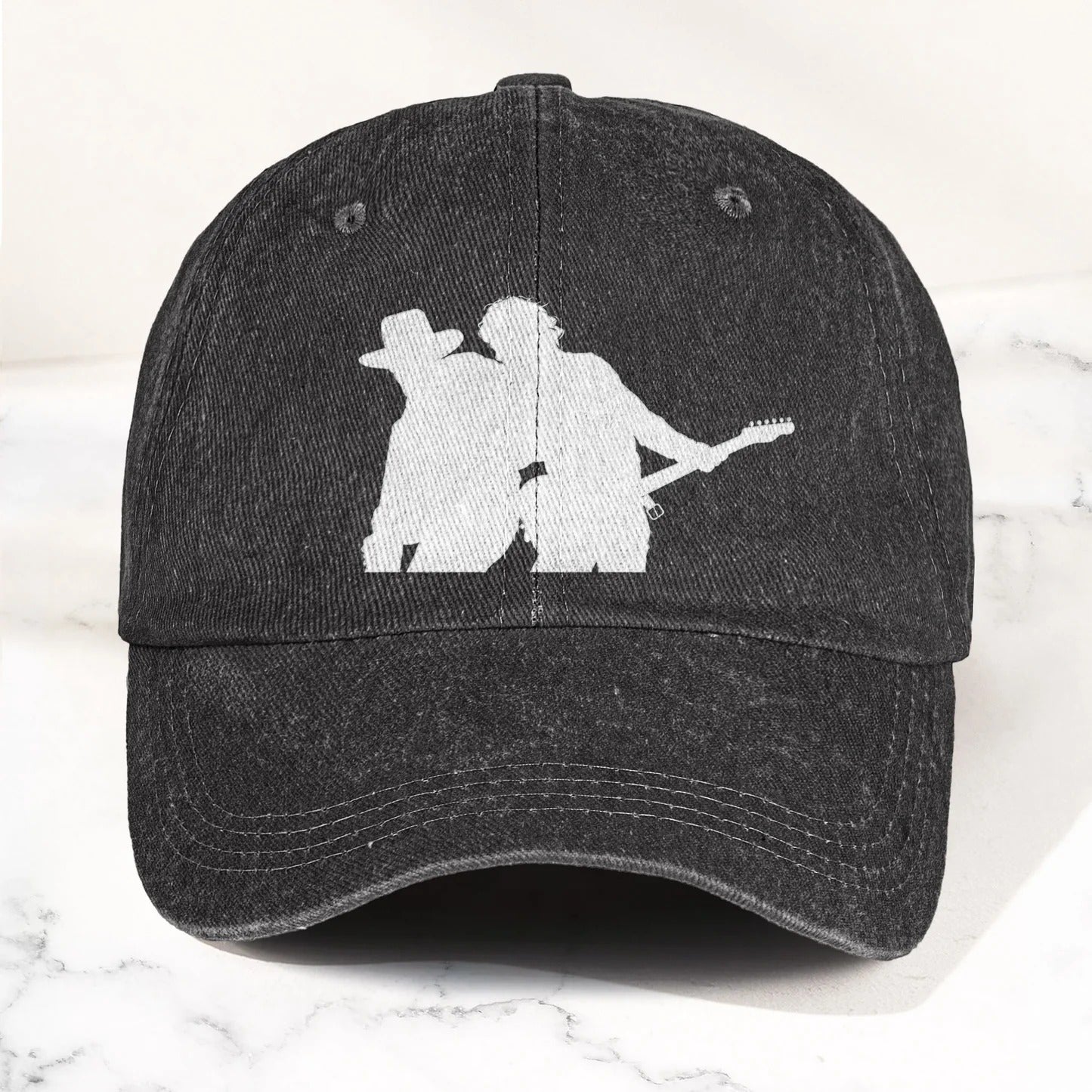 Classic Music Denim Cap – Retro Rock Music Fan Cap