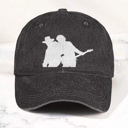 Classic Music Denim Cap – Retro Rock Music Fan Cap