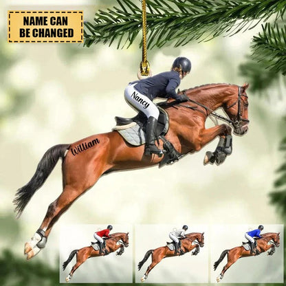 Personalized Equestrian Girl Ornament - Gift Idea For Horse Lover