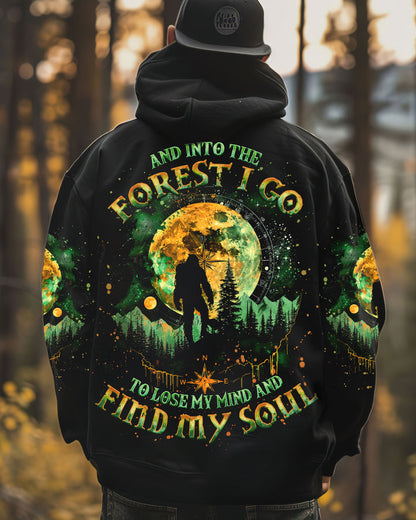 AND INTO THE FOREST I GO BIGFOOT ALL OVER PRINT