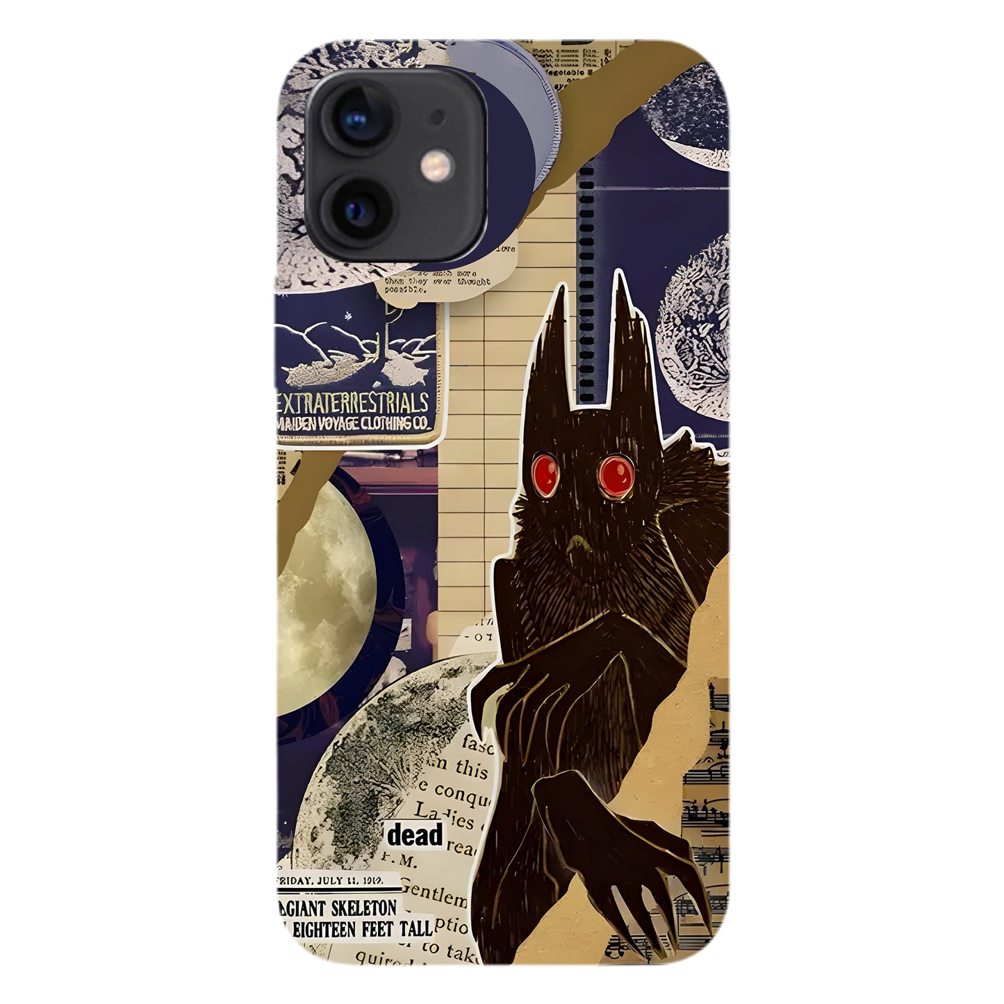 Cryptid Files Phone Case – Mothman Evidence Collage
