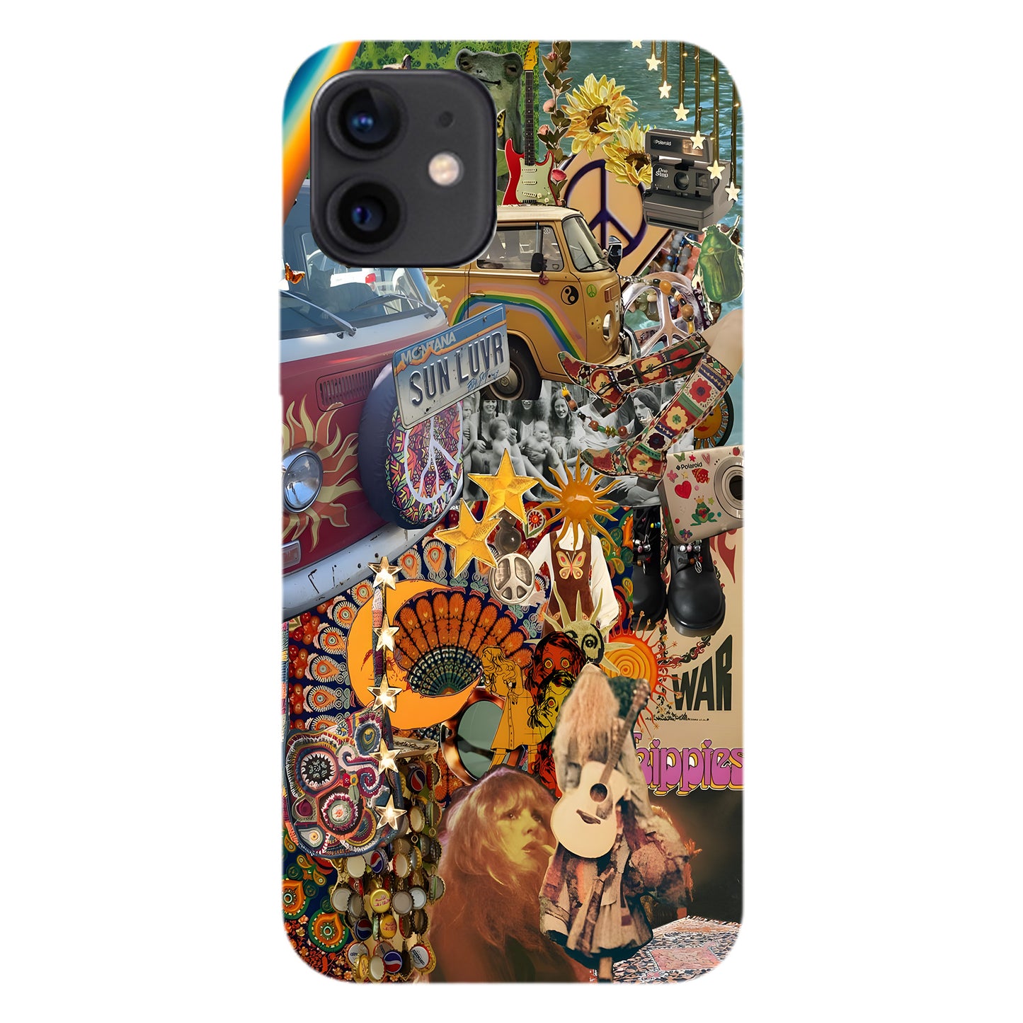 Psychedelic Hippie Collage Phone Case
