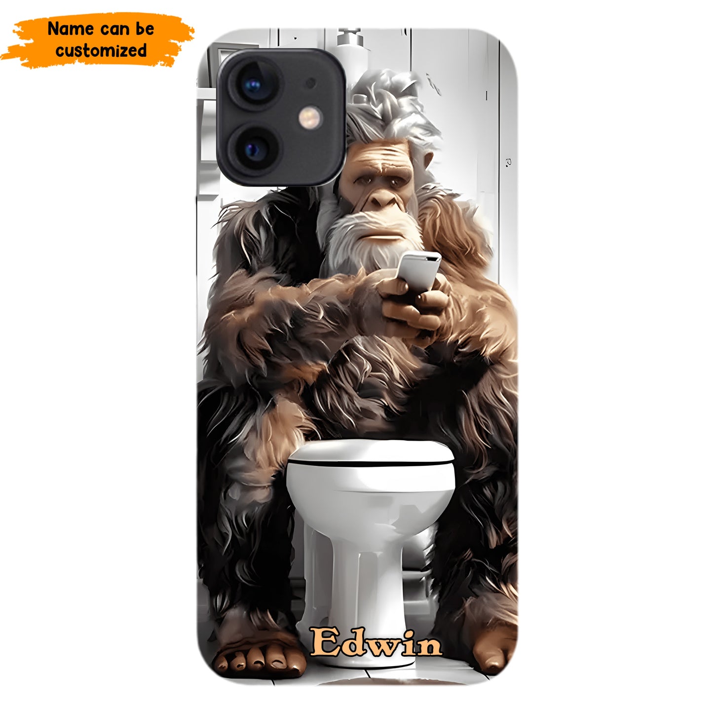 Scrollin’ & Poopin’ – Personalized Bigfoot Phone Case