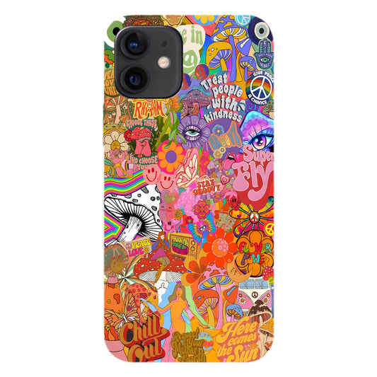 Psychedelic Vibes – 70s Hippie Art Phone Case
