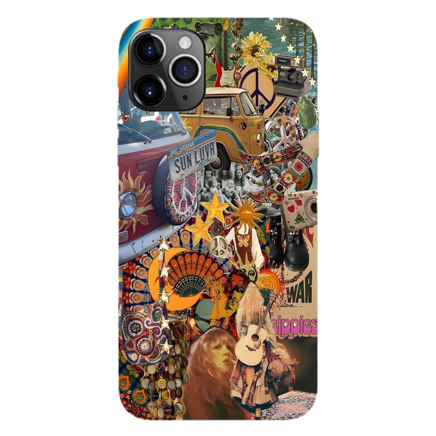 Psychedelic Hippie Collage Phone Case