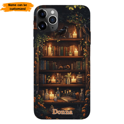 Personalized Bookshelf Phone Case
