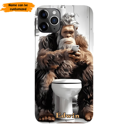 Scrollin’ & Poopin’ – Personalized Bigfoot Phone Case