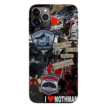 Meet Me in the Pale Moonlight - Mothman Phone Case