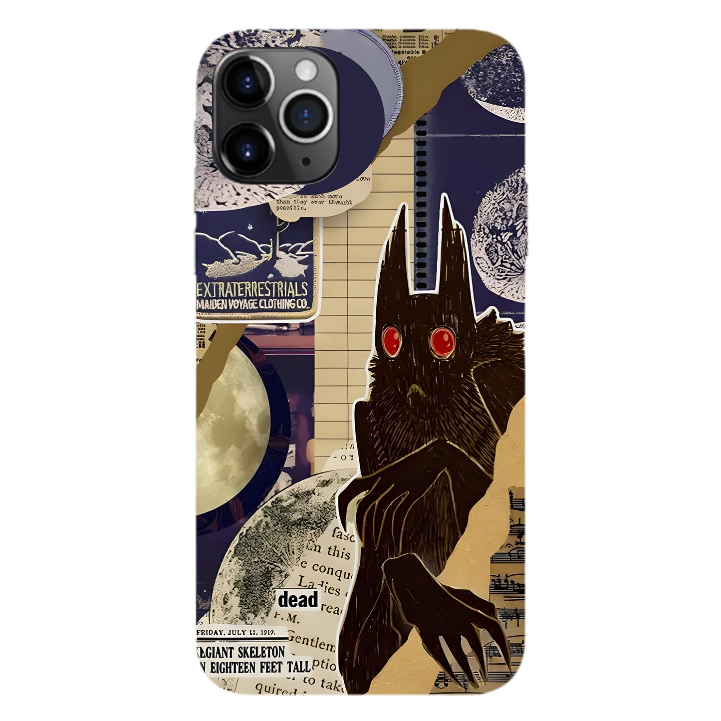 Cryptid Files Phone Case – Mothman Evidence Collage