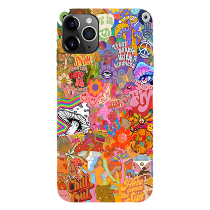 Psychedelic Vibes – 70s Hippie Art Phone Case