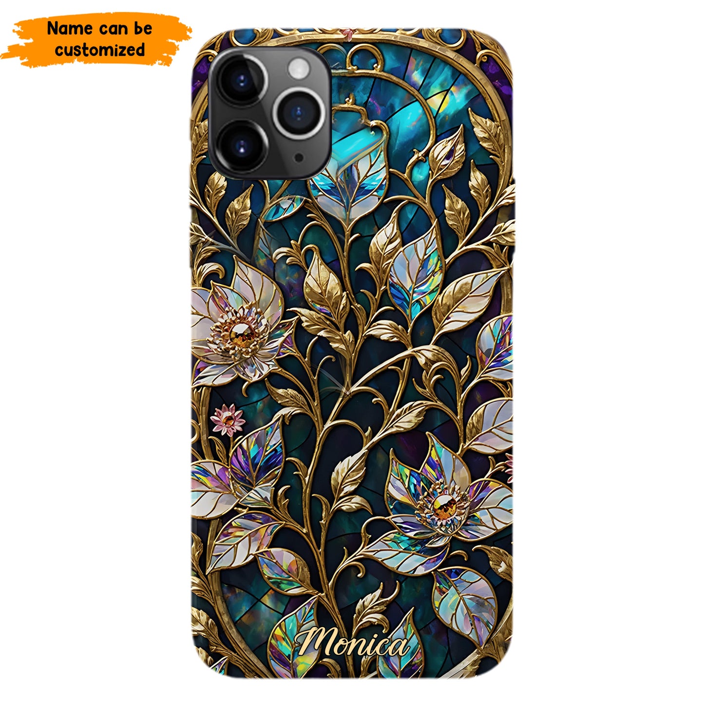 Waxflower & Celestial Quartz  – Personalized Phone Case