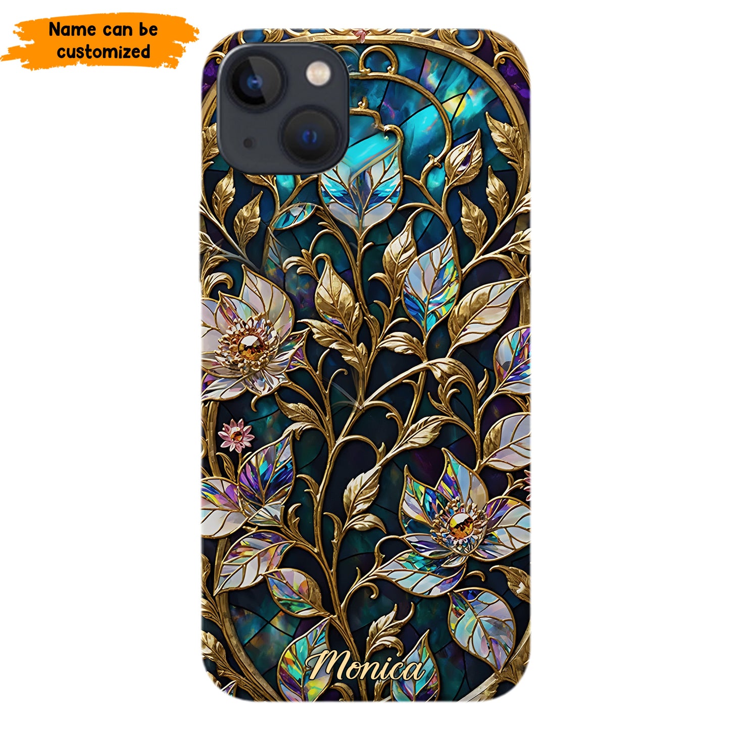 Waxflower & Celestial Quartz  – Personalized Phone Case
