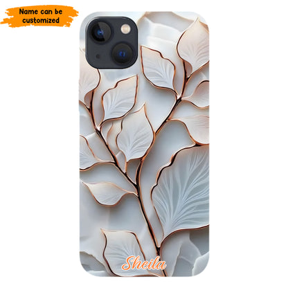 Personalized Elegant Leaf Phone Case