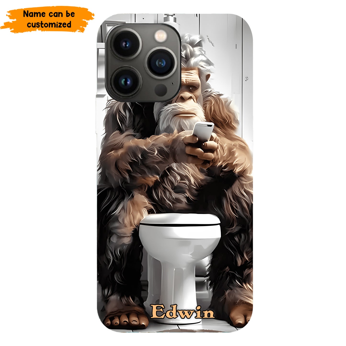 Scrollin’ & Poopin’ – Personalized Bigfoot Phone Case