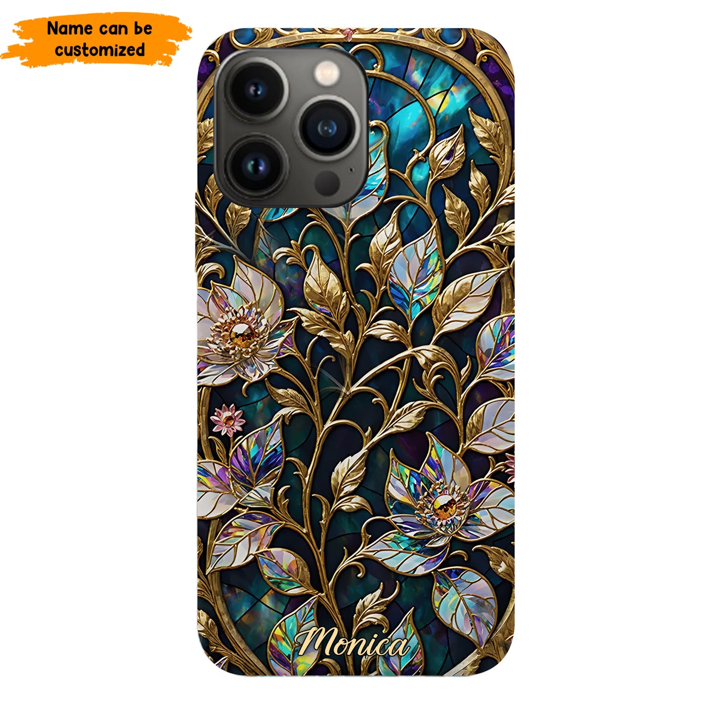 Waxflower & Celestial Quartz  – Personalized Phone Case