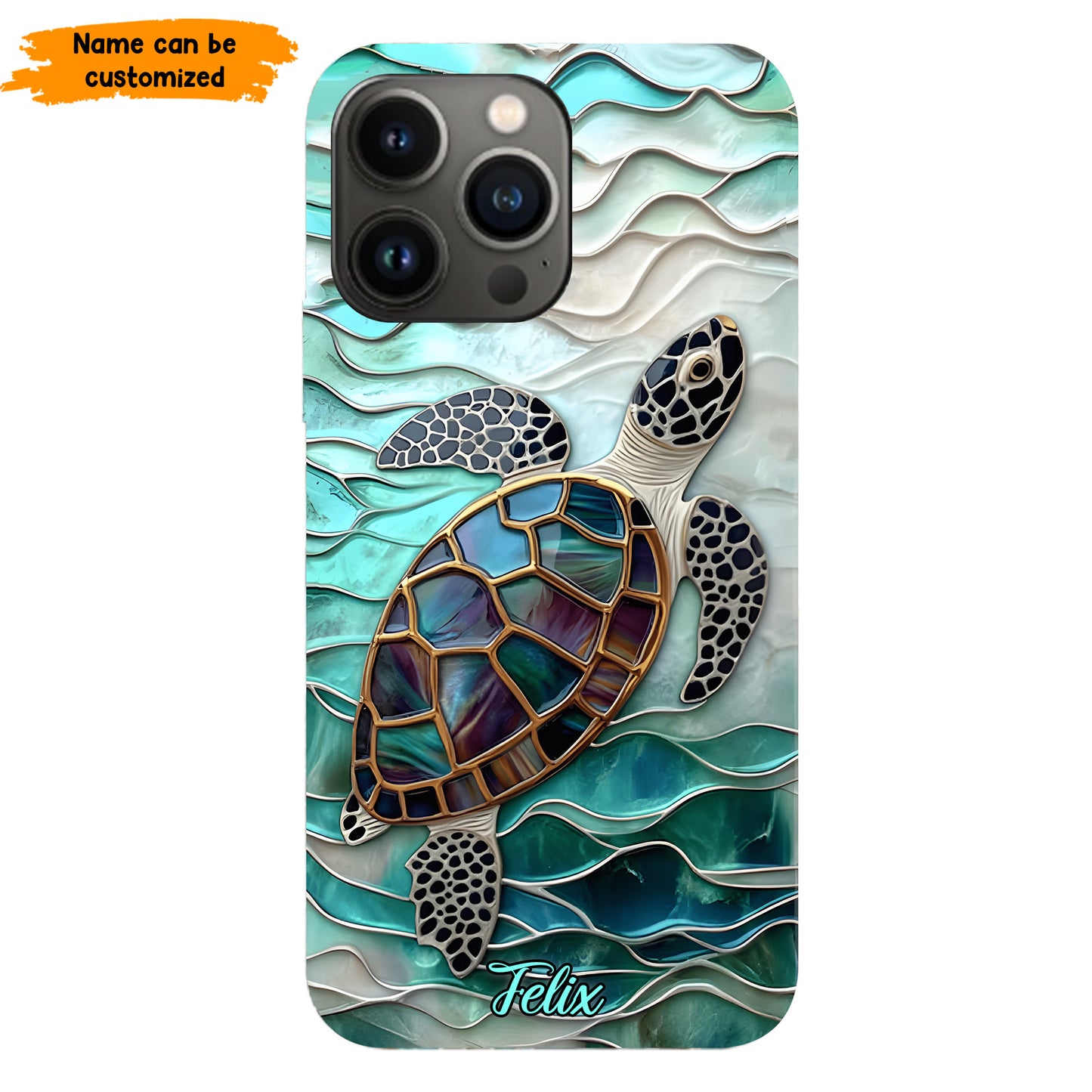 Personalized Sea Turtle Ocean Phone Case