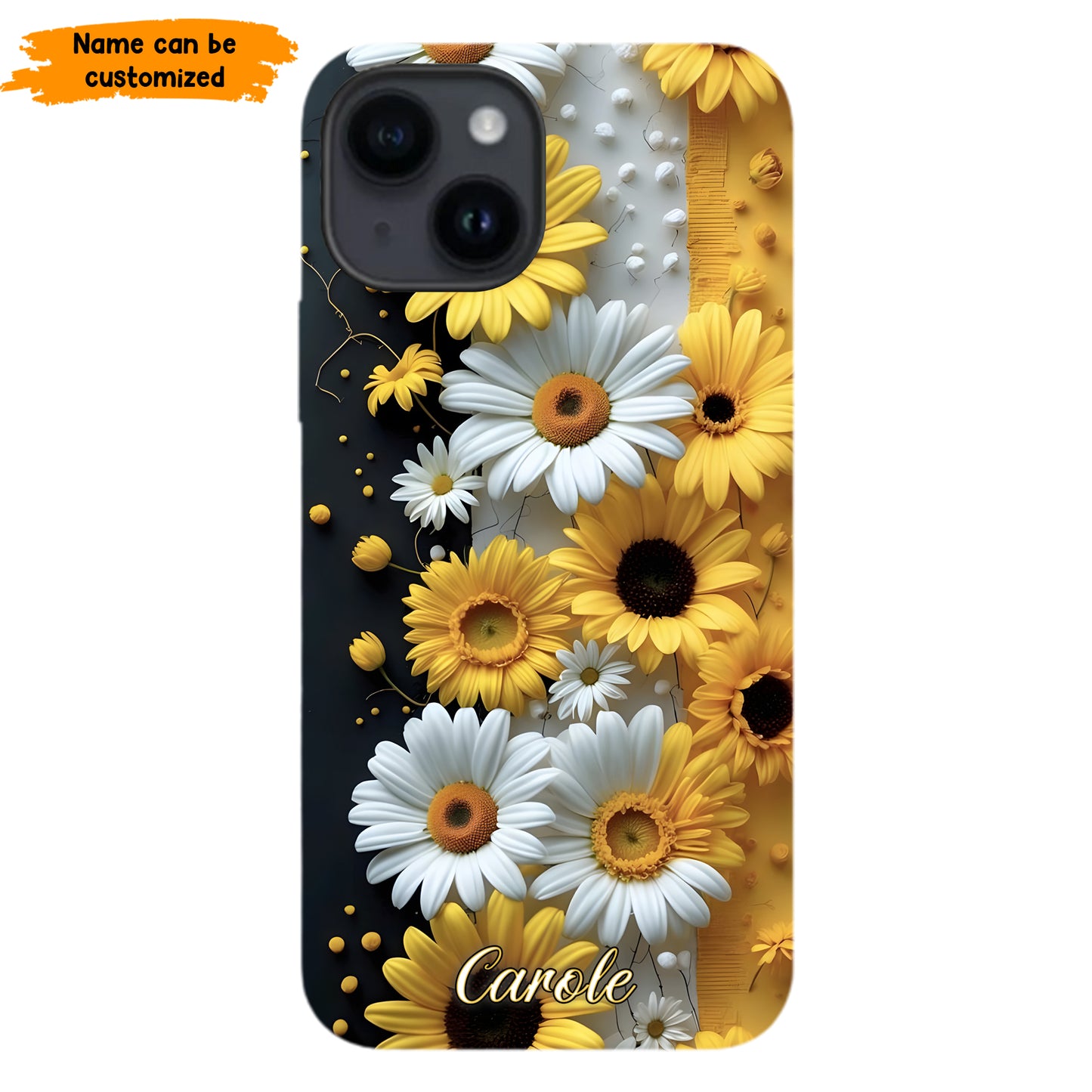 Personalized Sunflower & Daisy Phone Case