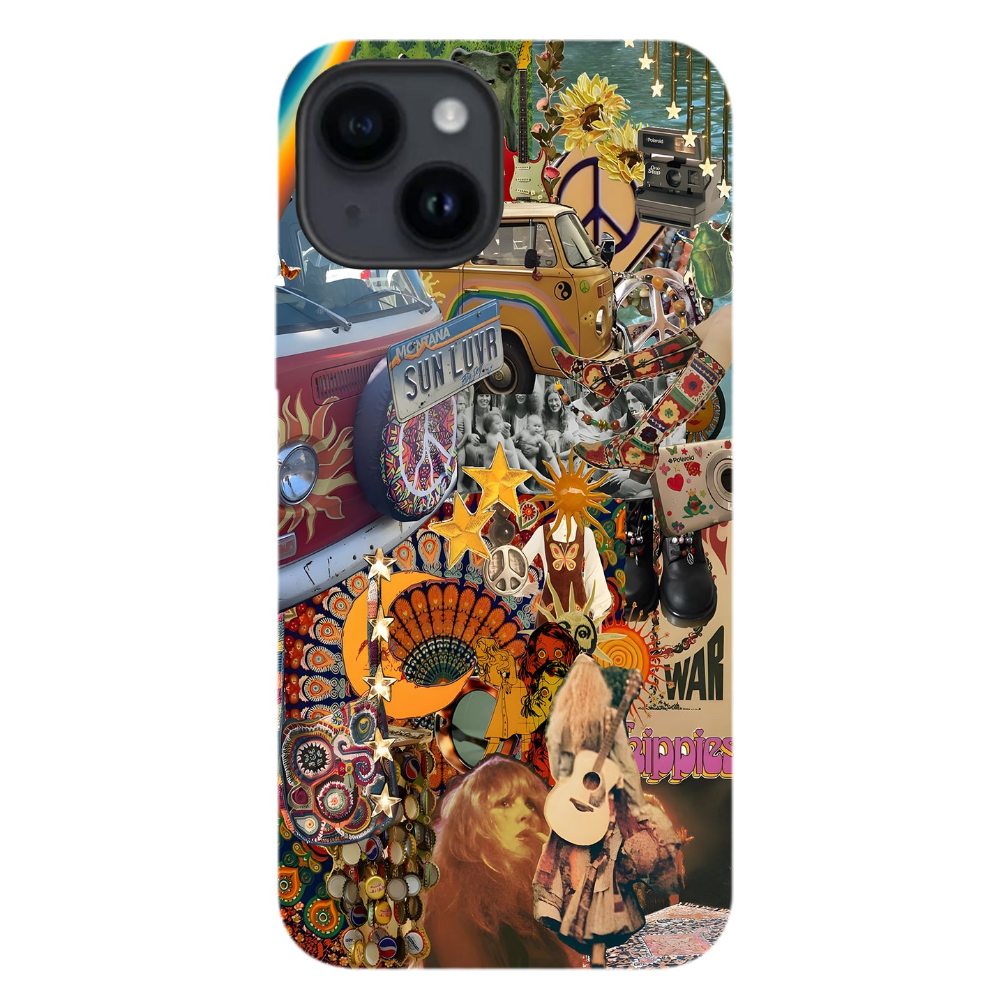 Psychedelic Hippie Collage Phone Case