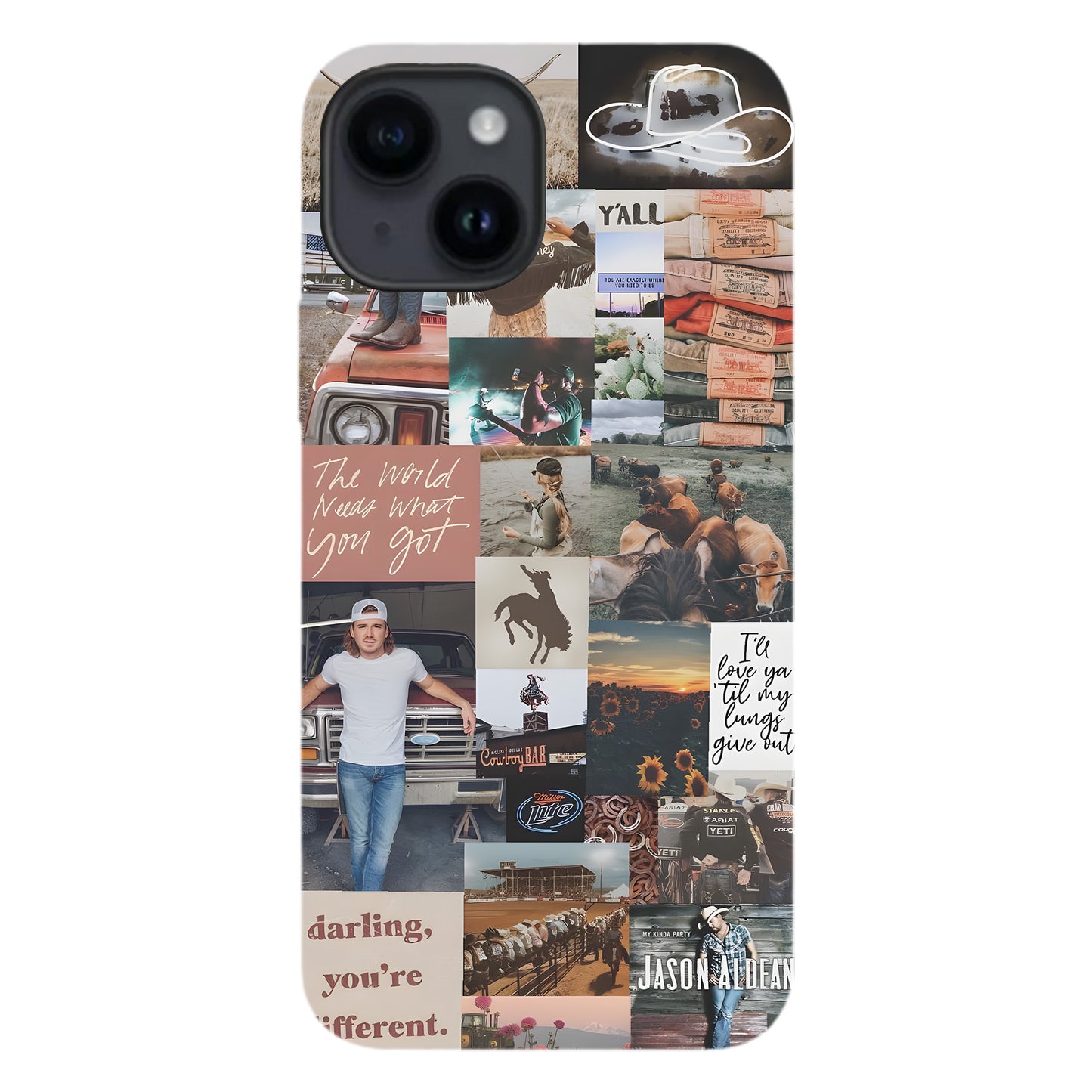Country Soul Collage – Western Charm Phone Case