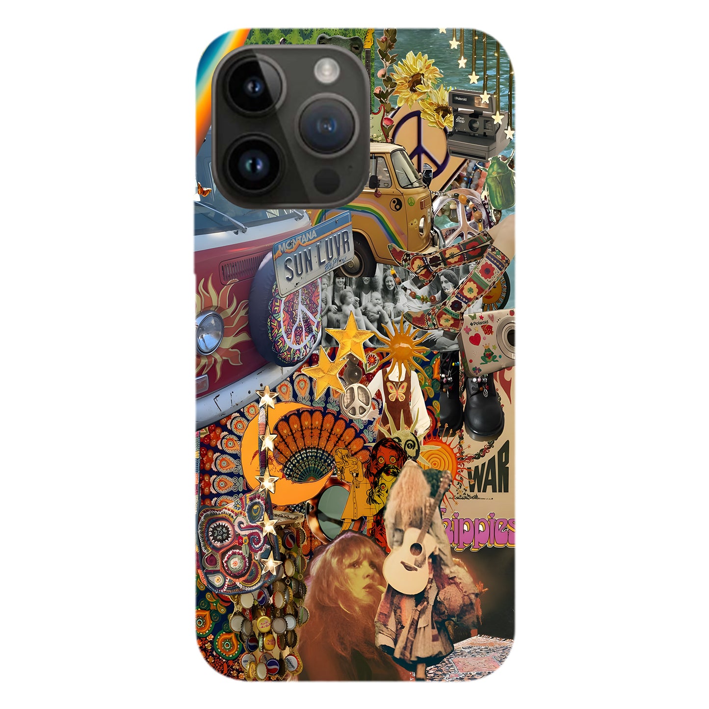 Psychedelic Hippie Collage Phone Case