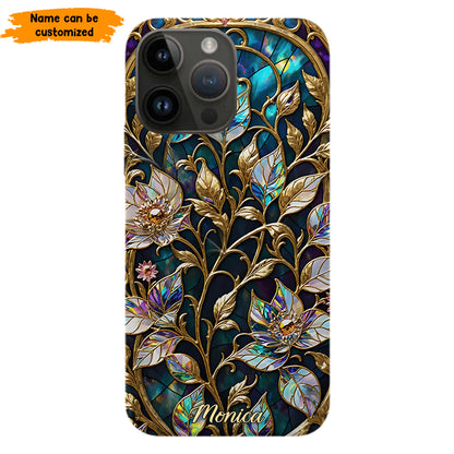 Waxflower & Celestial Quartz  – Personalized Phone Case