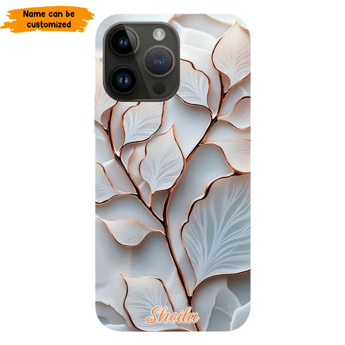 Personalized Elegant Leaf Phone Case