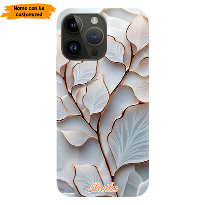 Personalized Elegant Leaf Phone Case