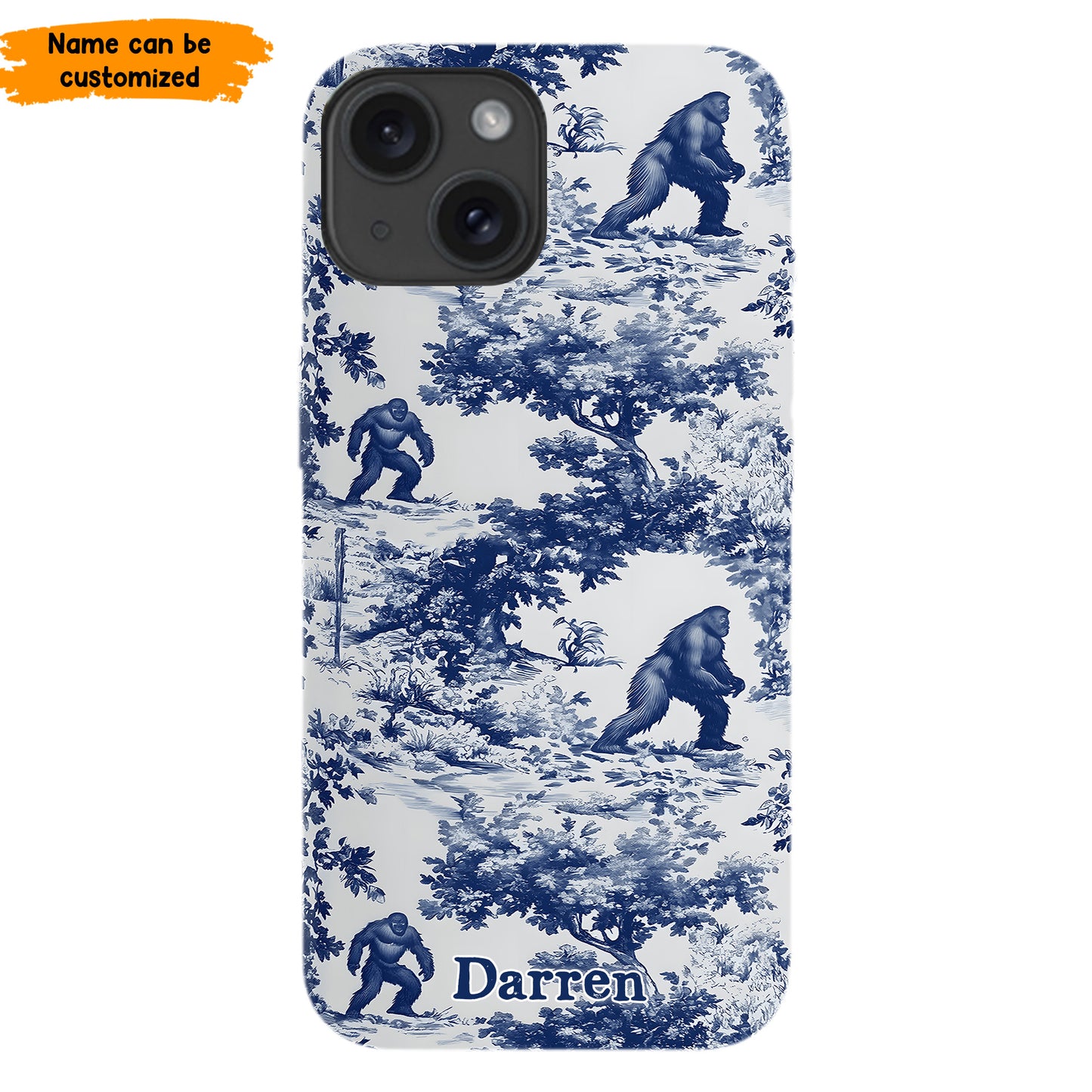 Toile Of The Wild - Personalized Bigfoot Phone Case