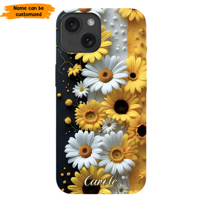 Personalized Sunflower & Daisy Phone Case