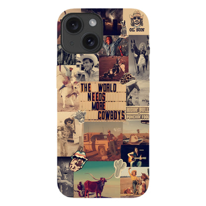 Rodeo Roots Collage – Vintage Cowboy Phone Case